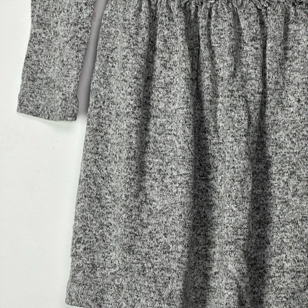 Old Navy Toddler Charcoal Grey‎ Heathered Cowl Neck Knit Skater Dress Size 3T